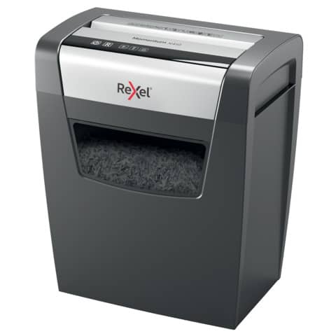 Distruggidocumenti uso moderato Rexel Momentum X410 - P-4 - 23 L - taglio a frammenti 4x28mm - 2104571EU